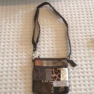 Coach leather crossbody bag